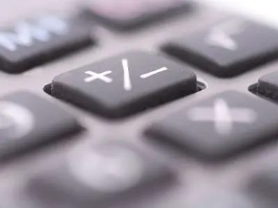 Image of calculator keys